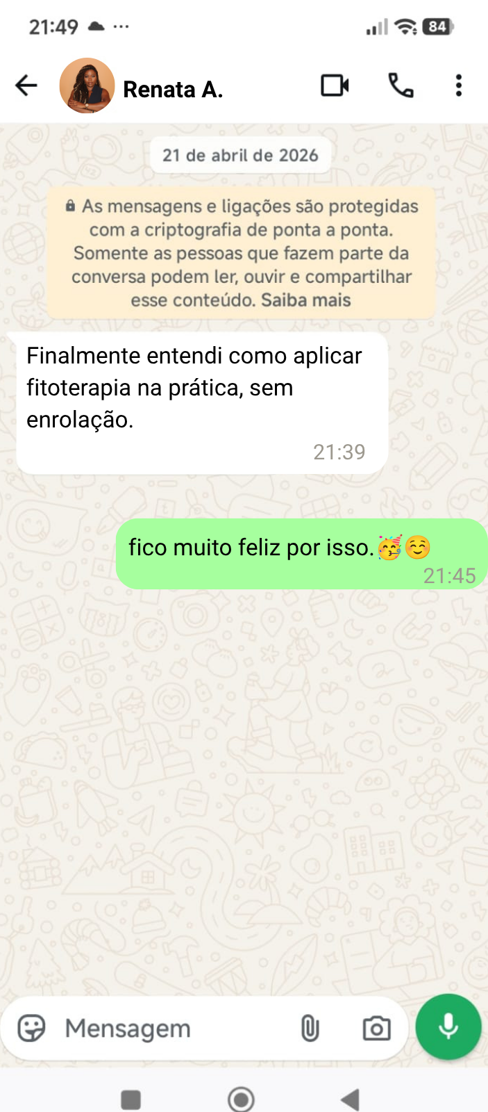 Finalmente entendi como aplicar fitoterapia na prática, sem enrolação.